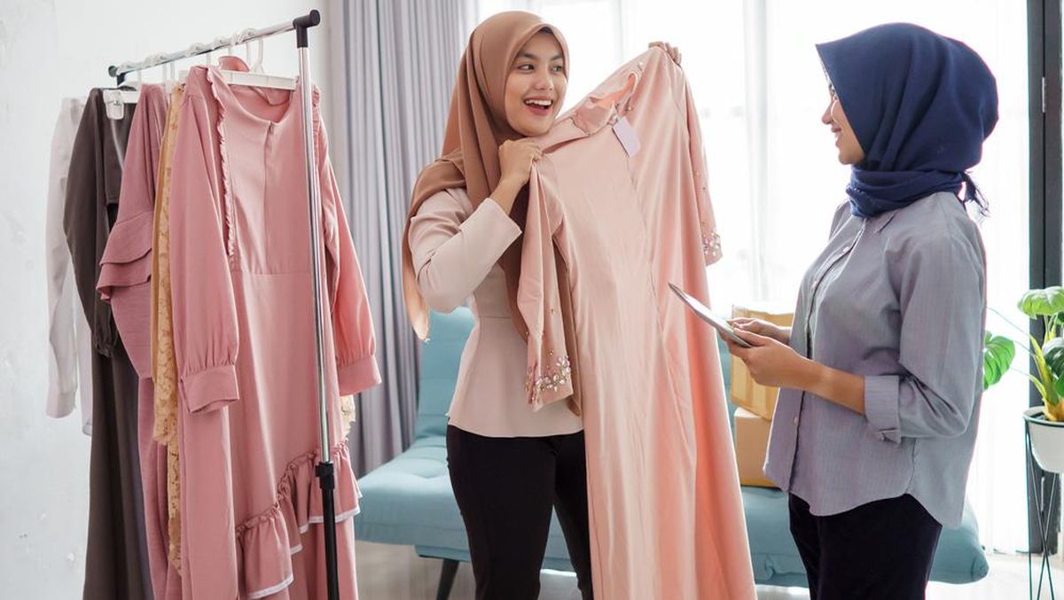 bahan gamis yang menyerap keringat